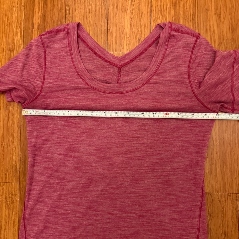 Lululemon womens small intensi-Tee special edition 2016 Seawheeze Heathered plum - Picture 4 of 5